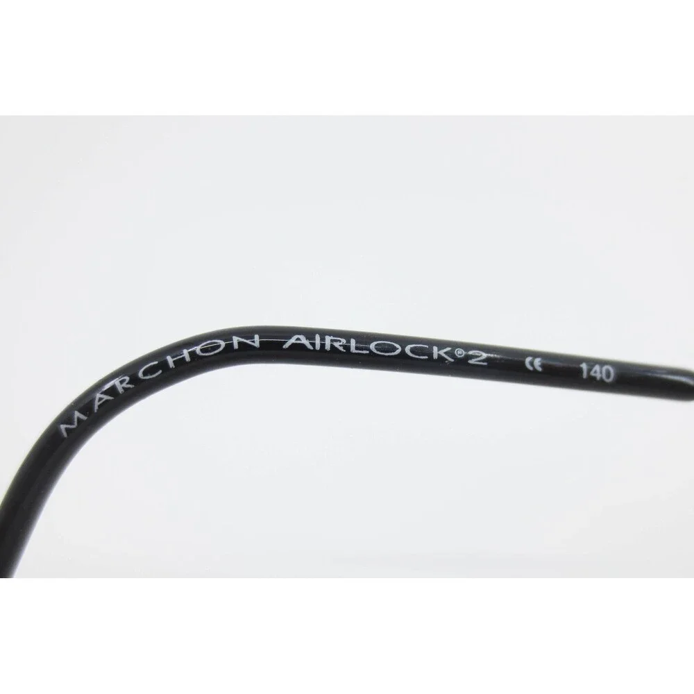 Marchon Airlock 2 760/1 32 Rimless Eyeglass Frames Navy Blue Oval 53-21-140